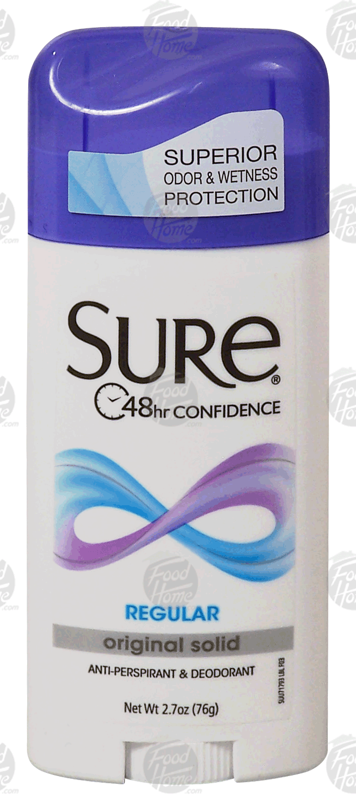 Sure  anti-perspirant & deodorant, original solid, regular scent Full-Size Picture